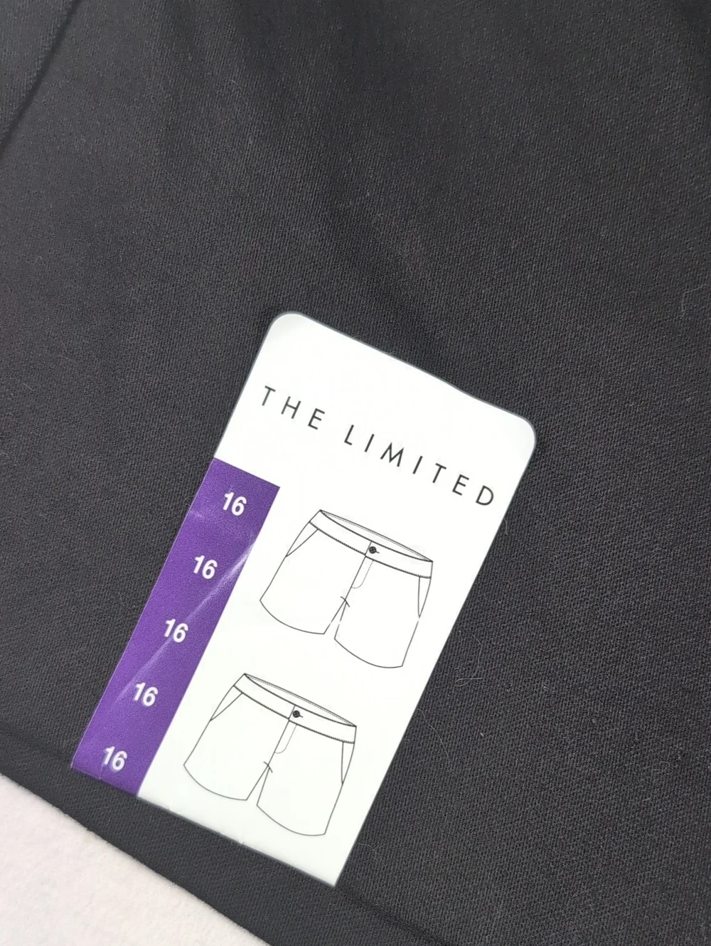 The Limited Black Tailored Shorts Size 16